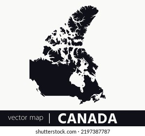 High Detailed Vector Map Canada Stock Vector (Royalty Free) 2197387787