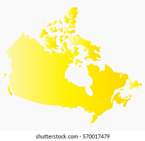 High Detailed Vector Map Canada Stock Vector (Royalty Free) 570017479