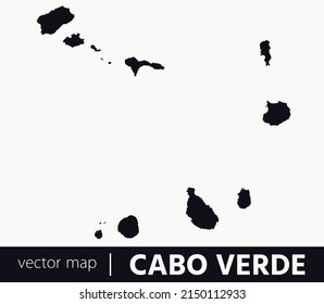 High Detailed Vector Map - Cape Verde