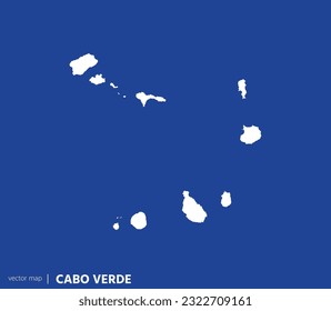 High Detailed Vector Map - Cape Verde	