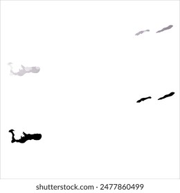 Mapa de Vector detallado. Islas Caimán.