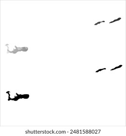 Mapa de Vector detallado. Islas Caimán.