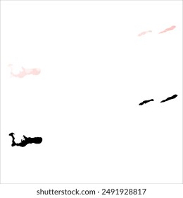 Mapa de Vector detallado. Islas Caimán.