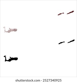 High detailed vector map. Cayman Islands.