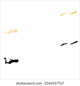 Mapa vetorial altamente detalhado. Ilhas Cayman.