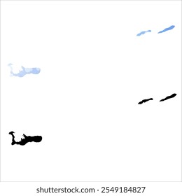 Mapa vetorial altamente detalhado. Ilhas Cayman.