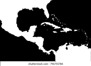 High Detailed Vector Map Central America   High Detailed Vector Map Central 260nw 796755784 