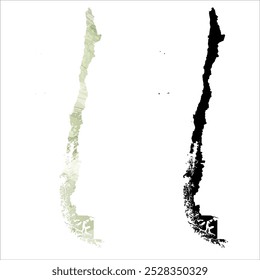 Mapa vetorial altamente detalhado. Chile.