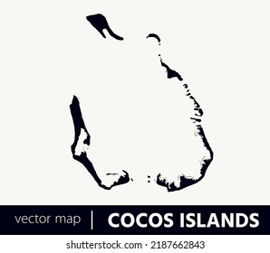 High Detailed Vector Map - Cocos (Keeling) Islands