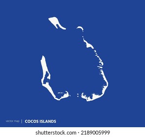 High Detailed Vector Map - Cocos (Keeling) Islands