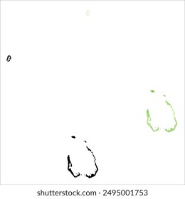 High detailed vector map. Cocos (Keeling) Islands.