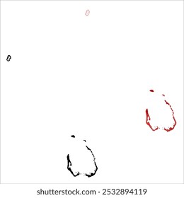 High detailed vector map. Cocos (Keeling) Islands.