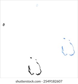 High detailed vector map. Cocos (Keeling) Islands.