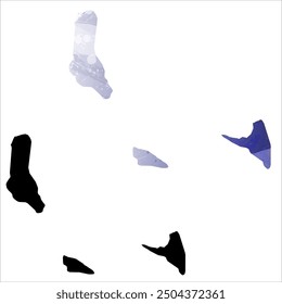 High detailed vector map. Comoros.