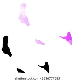 High detailed vector map. Comoros.