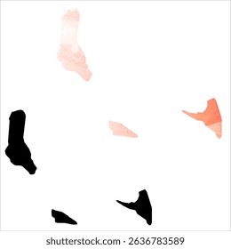 High detailed vector map. Comoros.