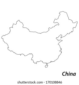 13,418 China outline map Images, Stock Photos & Vectors | Shutterstock