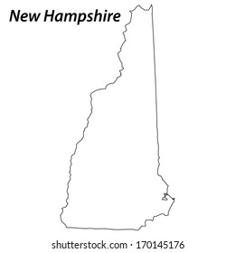 1,743 New hampshire outline Images, Stock Photos & Vectors | Shutterstock