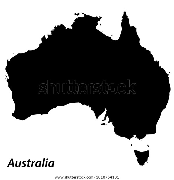 High Detailed Vector Map Contour Australia Stock Vector (Royalty Free ...