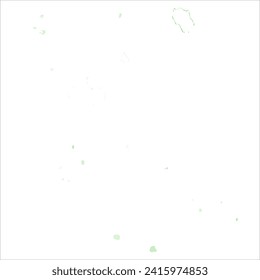 High detailed vector map. Cook Islands. Watercolor style. Light lettuce color. Pastel green.