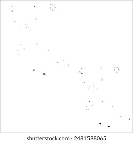 High detailed vector map. Cook Islands.