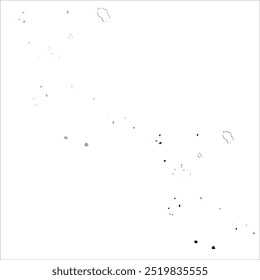 Alto mapa de Vector detallado. Islas Cook.