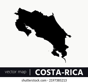 High Detailed Vector Map - Costa Rica	