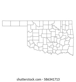 Oklahoma counties map Images, Stock Photos & Vectors | Shutterstock