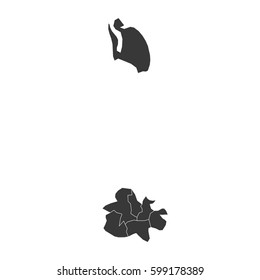 High detailed vector map with counties/regions/states - Antigua and Barbuda