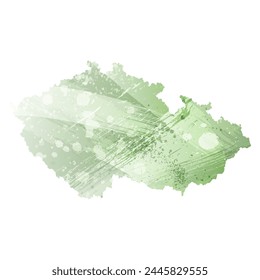 Mapa de Vector detallado. Chequia.