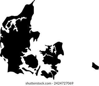 Detaillierte Vektor-Karte - Dänemark