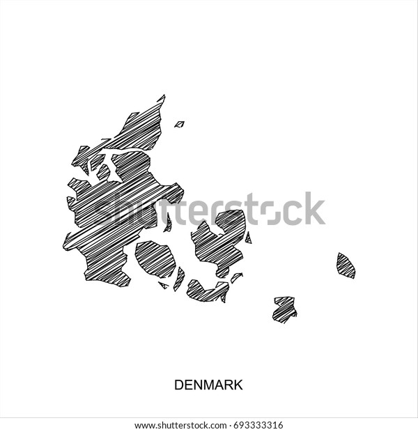 High Detailed Vector Map Denmark Map Stock Vector Royalty Free 693333316 Shutterstock 4157