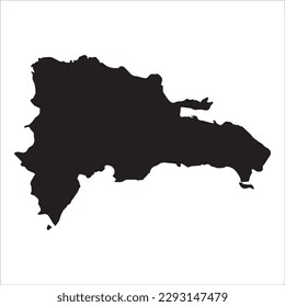 High detailed vector map. Dominican Republic. New Map 2023.