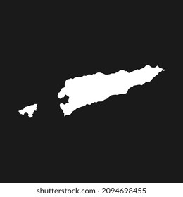 Mapa vectorial detallado de Timor Oriental