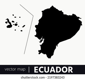 High Detailed Vector Map - Ecuador	