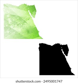 High detailed vector map. Egypt.