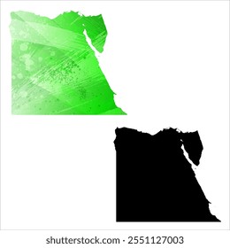 High detailed vector map. Egypt.