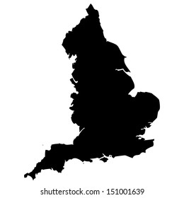 High detailed vector map - England 