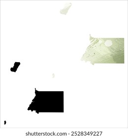 High detailed vector map. Equatorial Guinea.