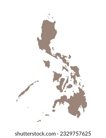 High detailed vector map - Filipina