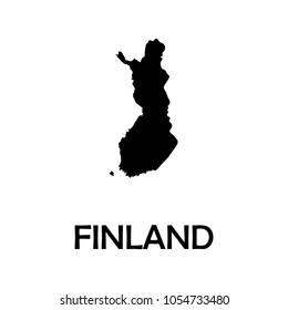 High detailed vector map - Finland