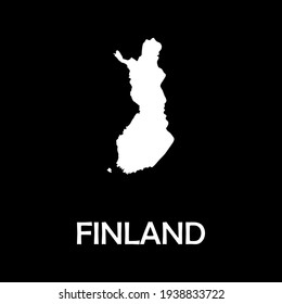 High detailed vector map - Finland