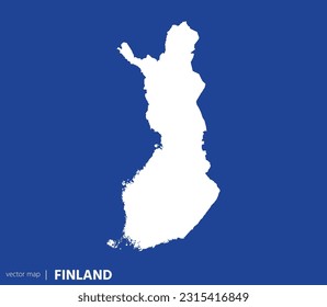 High Detailed Vector Map - Finland	