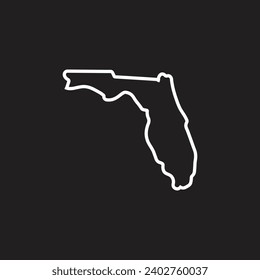 Mapa vectorial detallado alto - Florida.