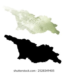 Mapa vetorial altamente detalhado. Geórgia.