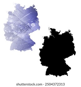 High detailed vector map. Germany.