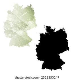 High detailed vector map. Germany.