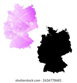 High detailed vector map. Germany.