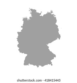 High detailed vector map - Germany