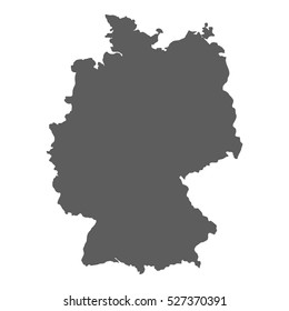High detailed vector map of Germany svg